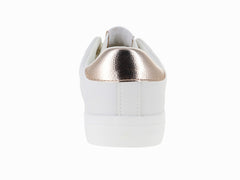 Tenis Victoria Blanco y Oro Rosa para Mujer