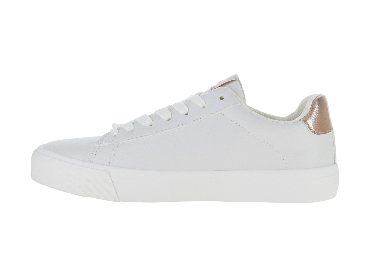 Tenis Victoria Blanco y Oro Rosa para Mujer