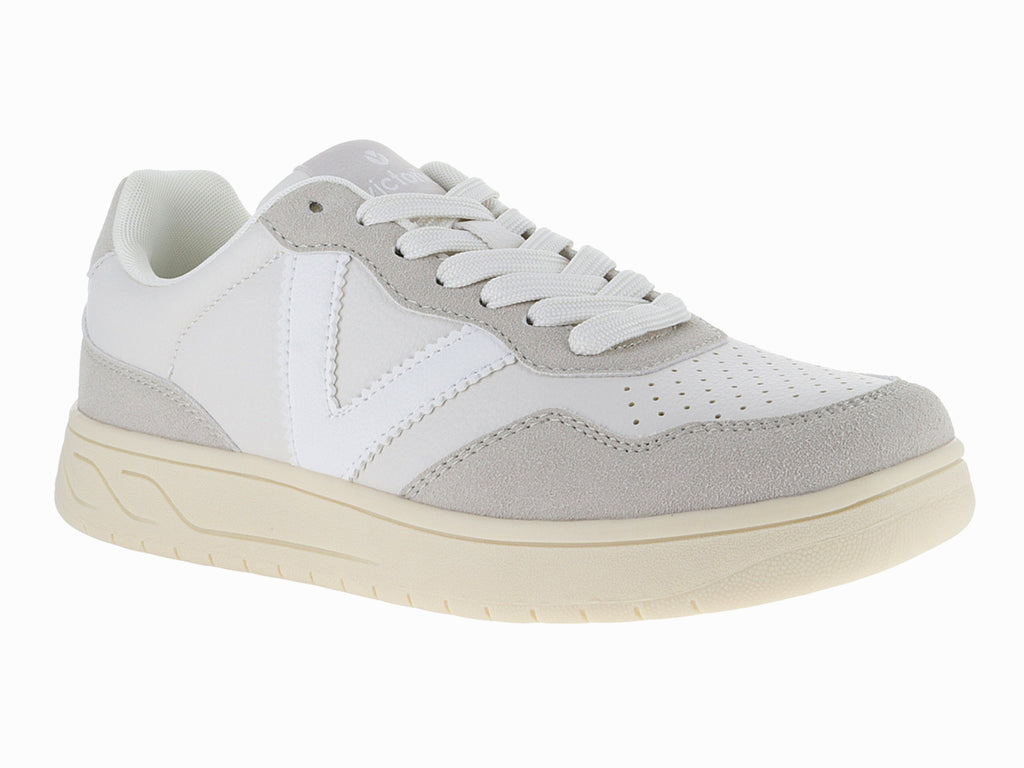 Tenis Victoria Gris y Blanco para Mujer