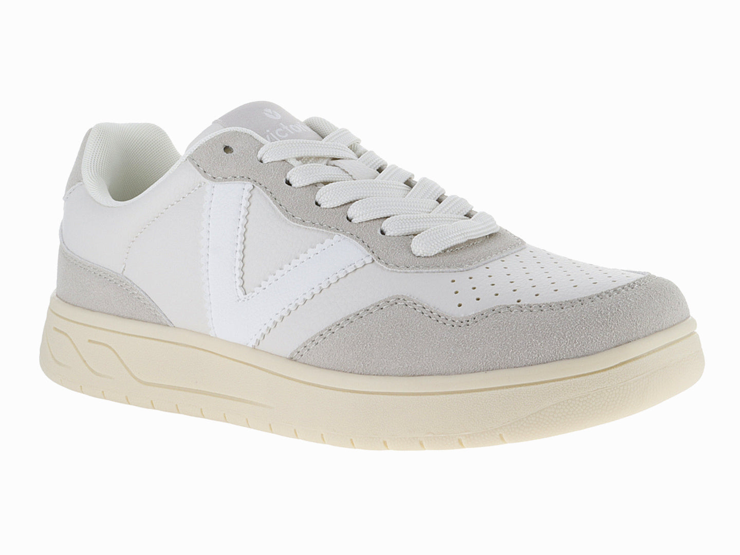 Tenis Victoria Gris y Blanco para Mujer
