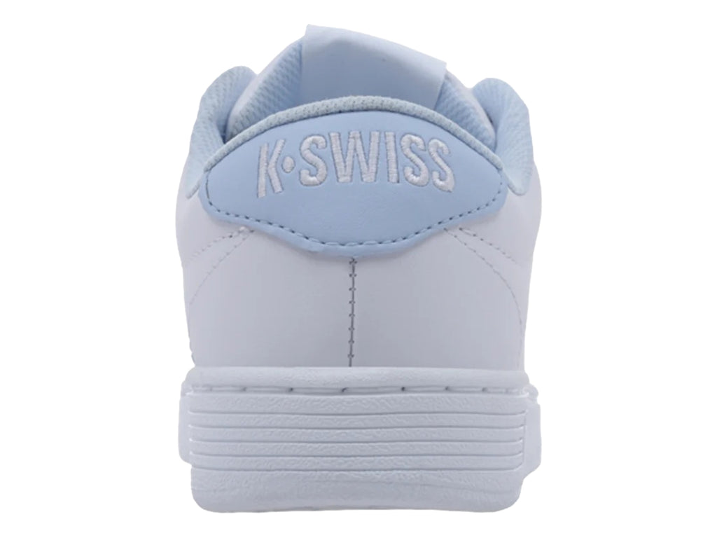 Tenis K-Swiss Court Blanco con Azul para Mujer