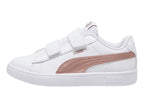 Tenis PUMA Rickie Classic V Blanco y Oro Rosa para Niña