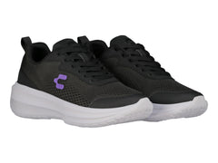 Tenis Charly Road Casual Negro para Mujer