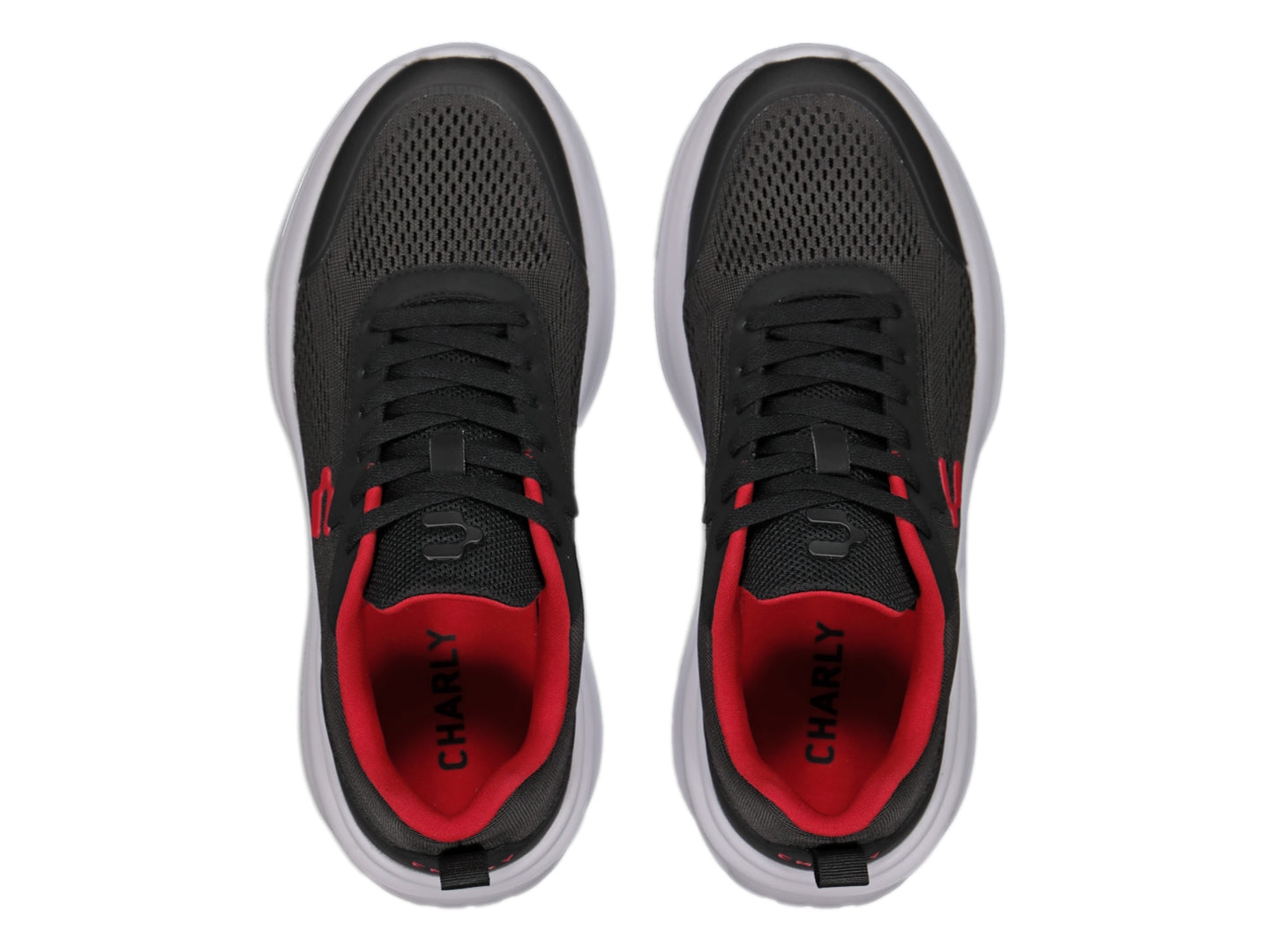 Tenis Charly Road Casual Negro con Rojo para Hombre