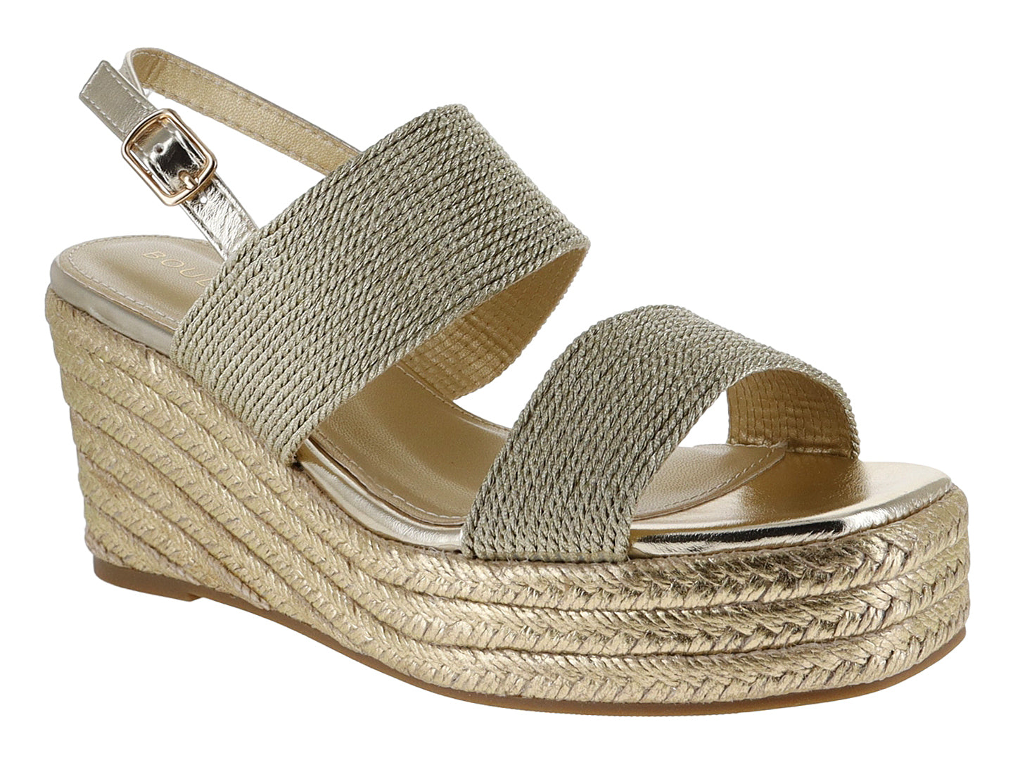 Sandalias de Plataforma Boullevard Color Gold para Mujer