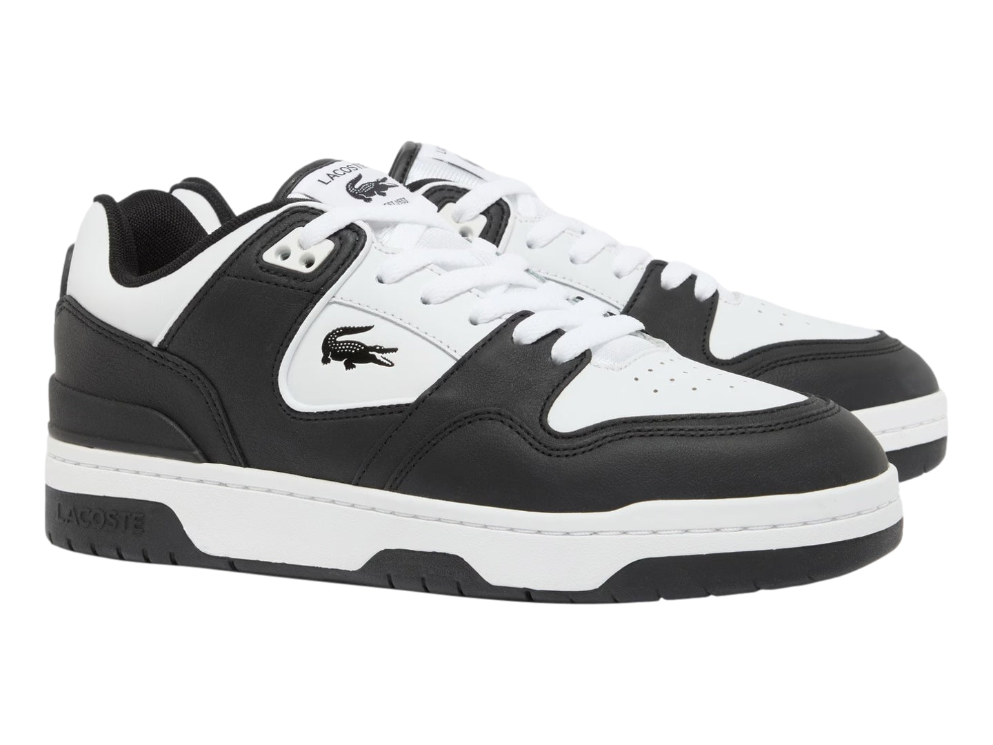 Tenis Lacoste Court Cage Negro con Blanco para Hombre