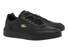 Tenis Lacoste Court Pro Negro y Dorado para Hombre