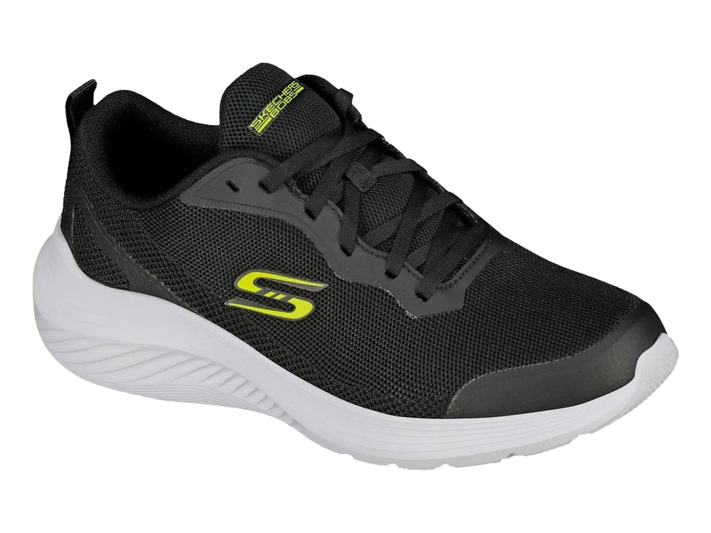 Tenis Skechers BOBS Sport Negro con Lima para Hombre