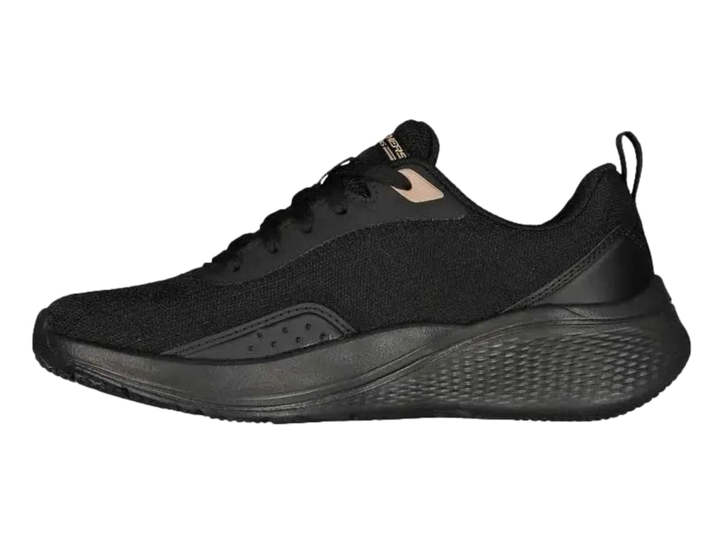 Tenis Skechers BOBS Sport Negro con Dorado para Mujer