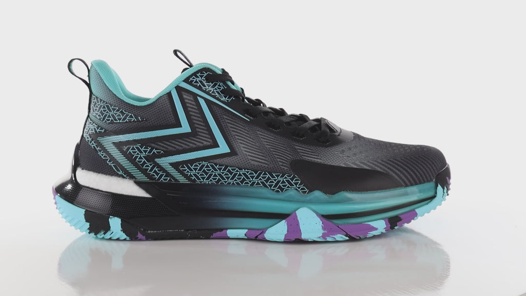 Tenis de Baloncesto Atok Performance Negro y Azul para Hombre