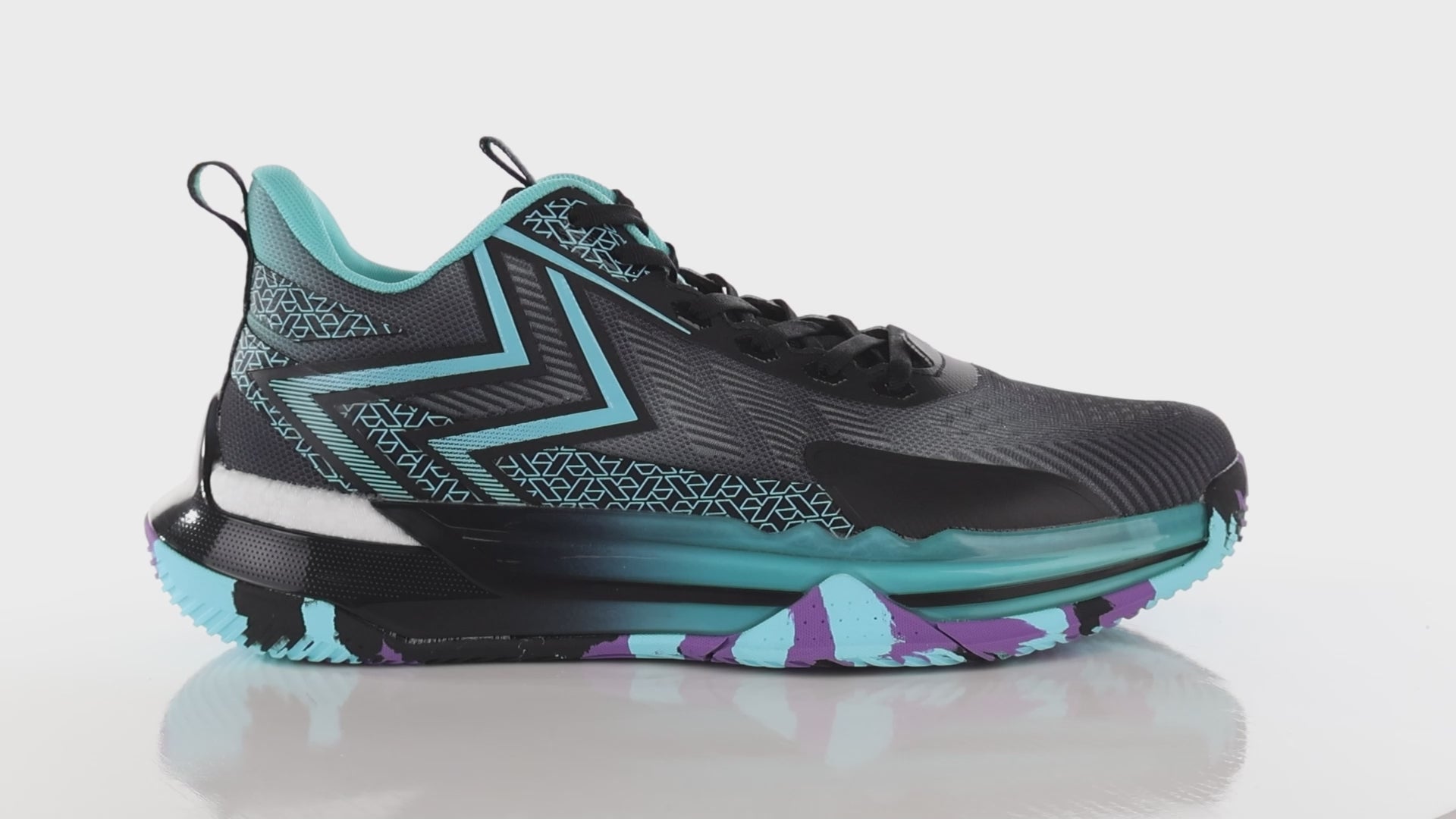 Tenis de Baloncesto Atok Performance Negro y Azul para Hombre